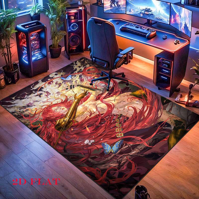 Malenia Bloom Carpet Rug for Living Room Bedroom Home Sofa Decoration,Kids play Nonslip Floor Mat