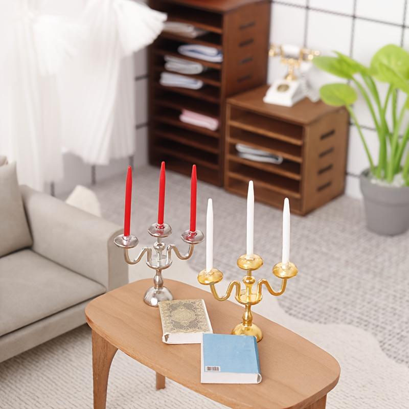 Mini Vintage Three-armed Candlestick Home Table Decor
