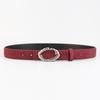 Classic Leather Belt For Women With Alloy Buckle For Casual And Office Wear