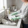 Long Cuff Dishwashing Gloves Velvet Extended Gloves Household Gloves Winter Gloves  Laundry Use