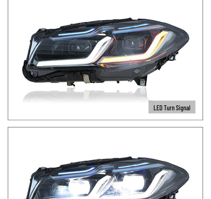 LED Headlight Assembly for BMW 5 Series F18 F10 (2011-2017) with Daytime Running Lights