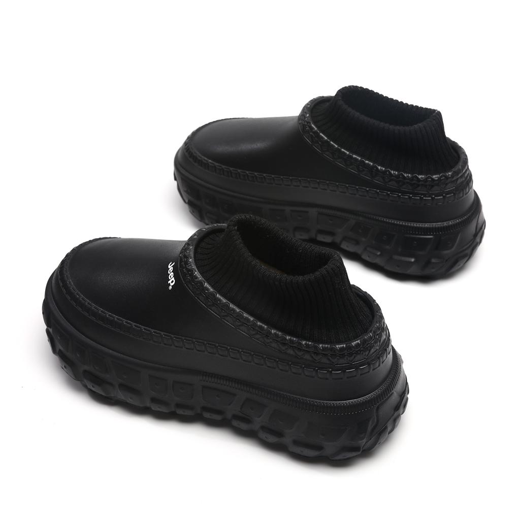 Jeep Herbst und Winter Fleece EVA Kochschuhe Unisex Schuhe Schwarz P750N14901-1