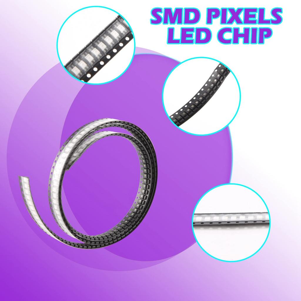 Hcskoss 200pcs 6812 MINI-E RGB (Similar to WS2812B) 6812 3228 SMD Pixel LED Chips Individually Addressable Full Color DC 5V