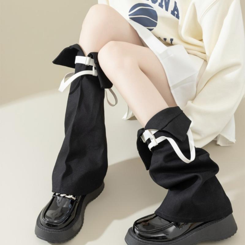 Subkultur Beinstulpen für Damen Mädchen Y2K Beinstulpen Süße Coole Lange Socken Gothic Harajuku Beinwärmer Kniehohe Socken