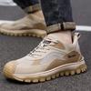 2025 Men's Safety Work Shoes: Steel Toe, Anti-Smash, Anti-Puncture, Anti-Slip, Odor-Free Comfort, Labor Protection Footwear.