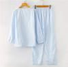 Gauze Long Front Cotton Top and Bottom Solid Perfect for Birthday Size M S-Lifeeling Women's Double-Layer Pajamas, Sleeves, Opening, Set, Colors,