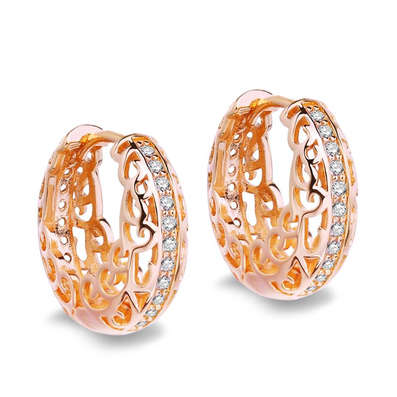 

MINTHA ручной работы цвета розового золота, модные круглые серьги-клипсы для женщин, свадебные серьги, гипоаллергенные серьги для дня рождения, ювелирное изделие, подарок A