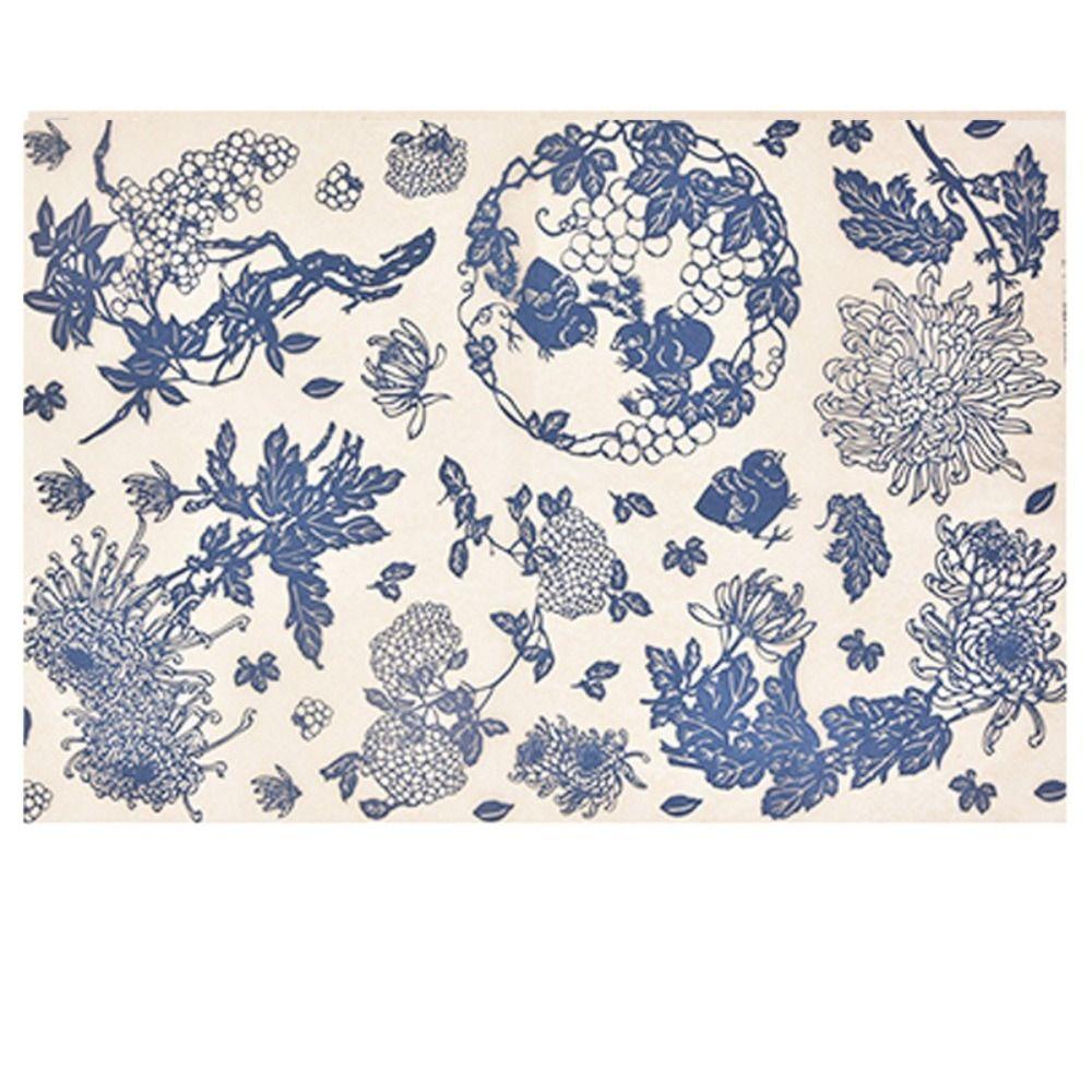 Multipurpose Blue and White Porcelain Decal Paper 54x37cm Ceramic Coloring Transfer Paper Children