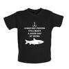 A Bad Day Fishing - Kids T-Shirt Tees Top - Fisher Fisher Fisherman Carp Fish Trout