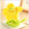 Sunflower Plush Toys Curtain Buckle Lovely Smiling Face Plush Flower Clips Bind Rope Valentine's Day Present Gift