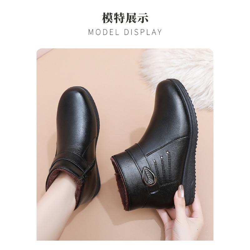 Women S Winter Warm Non Slip Soft Sole Cotton Ankle Boots For Mom