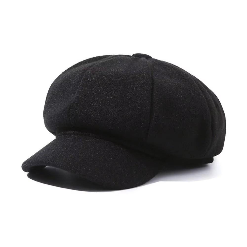 Solid Color Beret Hat Windproof Painter Caps Fashion Newsboy Hat Autumn Winter