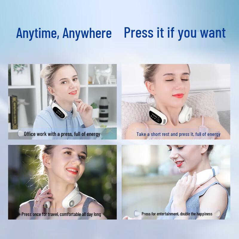 Hezheng Smart Portable Neck Massager CN Plug (adapter Included)