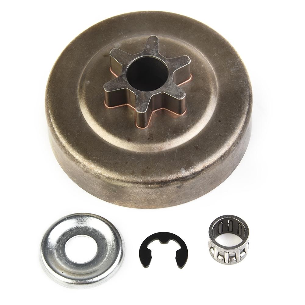 Clutch Drum Sprocket 3/8 6T Washer E Clip For-STIHL/MS170/180/Chainsaw Parts New