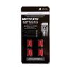 Alumania VU-006-BL Air Valve Cap for Nitrogen Gas Injected Vehicles, N2 Notation, Blue Hybrid Construction, Set of 4