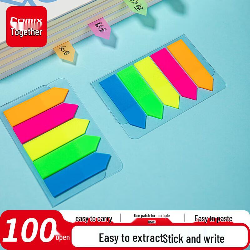 Comix D6019 Fluorescent Arrow Index Tabs