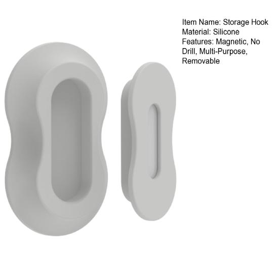 Magnetic Remote Control Holder Self-Adhesive Remote Control Storage Hook No-Drill Wall Mount Remote Storage Hook for Ceramic Tiles Glass Wood