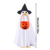 Halloween Porch Goose Outfit Ghost With Pumpkin Bag Goose Attire Halloween Goose Costume Set For Outdoor Garden Yard Patio