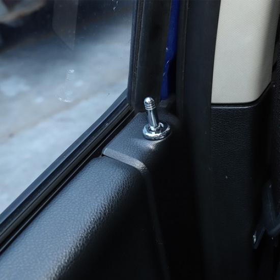 Door Lock Pin Trim Ring Decoration For Dodge RAM 1500 2010+ Chrome Accessories