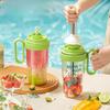 Manual Shake Cup Ice Ramming Hammer Home Hand-squeezed Lemon Tea Complete Set Tools Straw Water Cup with Handle Kitchen Gadgets