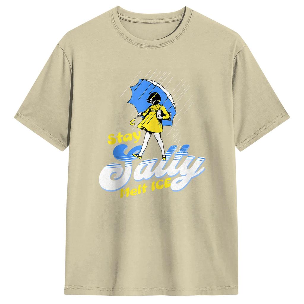 Be Salty Melt ICE Funny Sarcastic Political Humor Cotton T Shirt For Unisex Summer Y2K Retro T Shirts Novelty Tee Shirt Casual Tops
