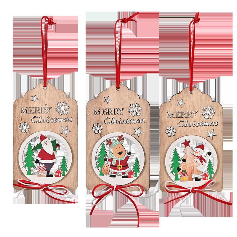 Handcrafted Christmas Wooden Bow Hangings Beautifully Enhance Your Tree Christmas