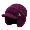 Thickened Winter Hat Warm Beret Hat Casual Knitted Hat  for Women