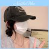 Vintage Style Letter Embroidered Baseball Hat With Sun Protection For Summer