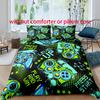 Gamepad - Digital bedrucktes Bettbezug-Set - Polyester - Schlafzimmerdeko - 1 Bettbezug + 2 Kissenbezüge (kein Kissenkern)