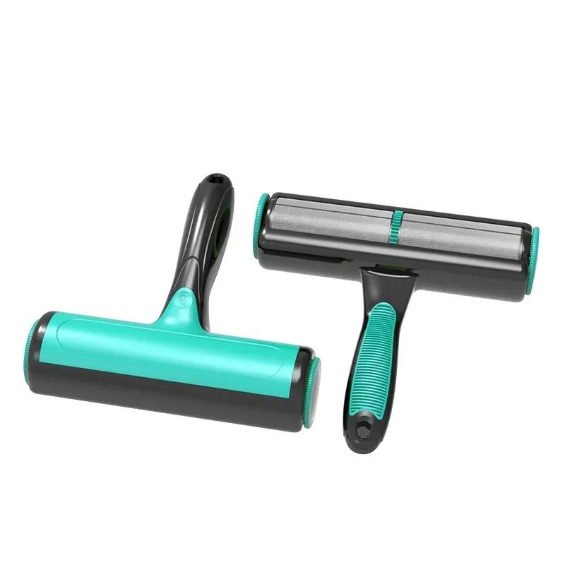 

Pet Removes Hairs Brush Cleaning Cat and Dogs For Pet Fur Removing Roller Brush Clothing Couch Sofa Reusable Lint Clean Brush синій