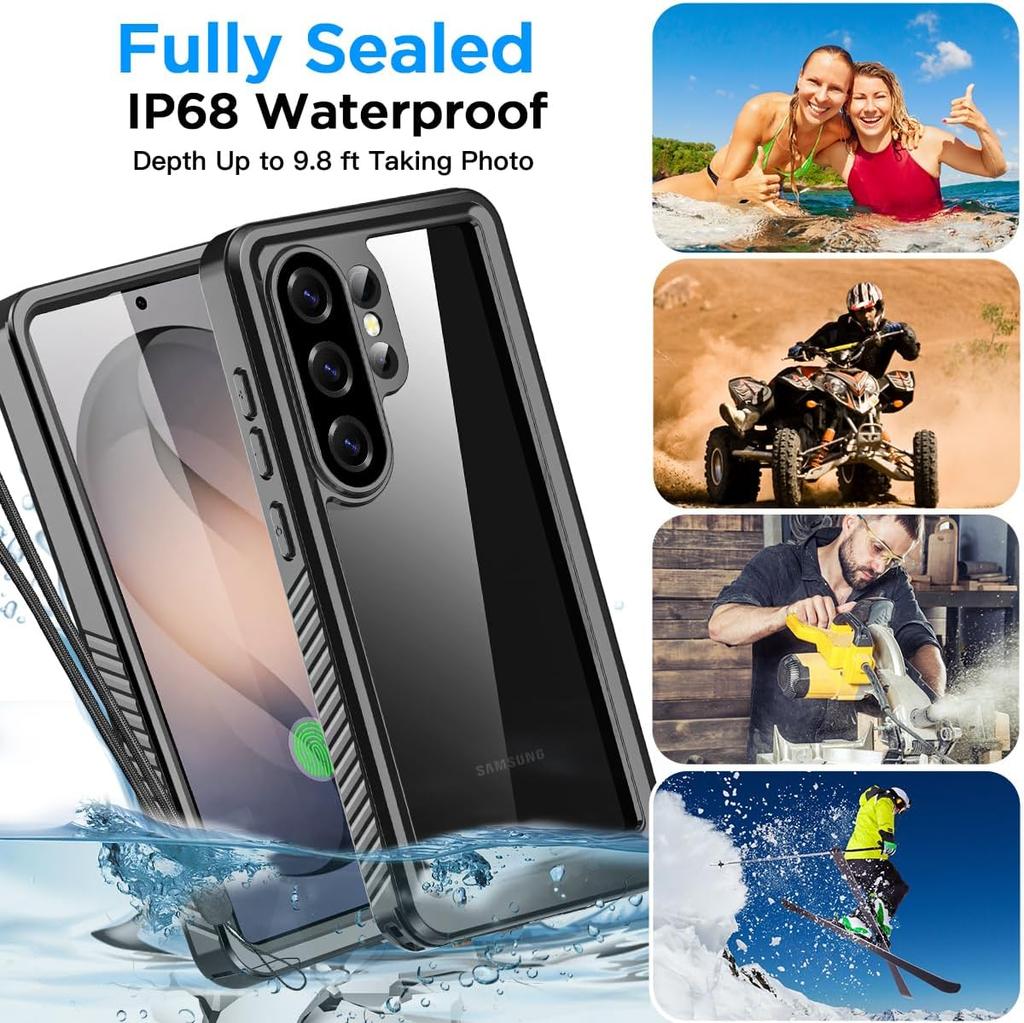 For Samsung S20 S21 S23 S24 Plus S25 FE S25 Edge S26 Ultra IP68 Waterproof  Phone Case Underwater Diving Cover Screen Protector