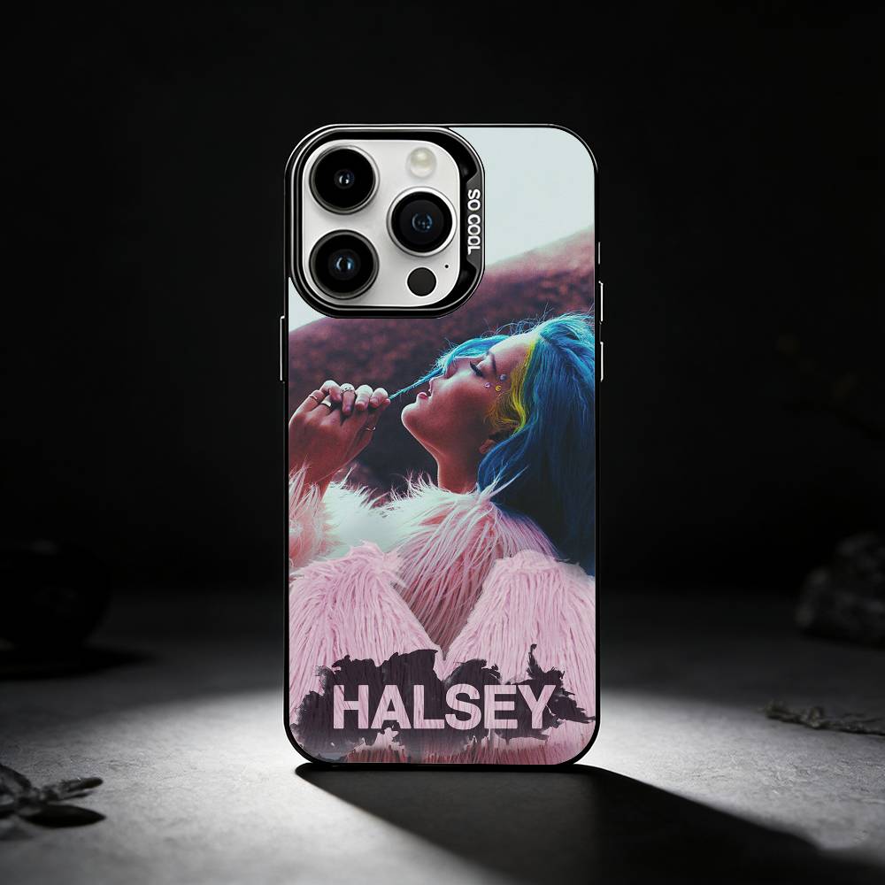 Singer H-Halsey Phone Case For iPhone 17,16,15,14,13,12,11 Plus,Pro Max,XS,Colored silver phone case