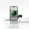 QI2 3 in 1 Wireless Charger Stand Magnetic Qi2 15W Fast Charging for iPhone 12 13 14 15 16  Watch 9 8 7 6 5 Airpods 2 3 Pro