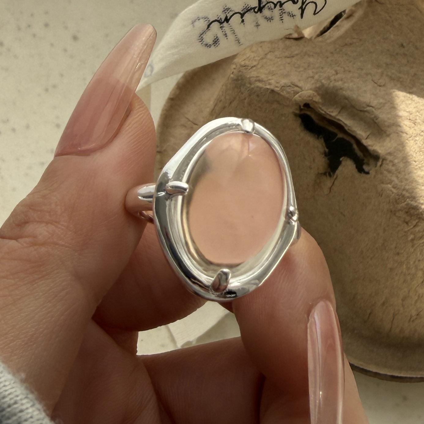 

925 Sterling Silver Rings for Women Couple Minimalist Handmade Simple Transparent Ring Fine Jewelry Gift Prevent Allergy resizable