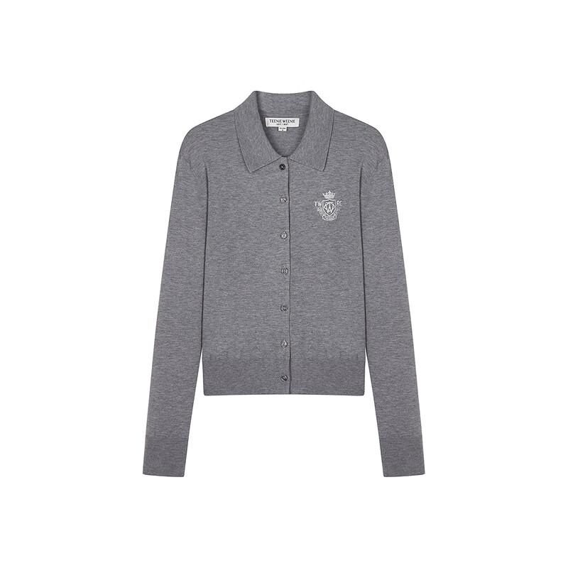 Teenie Weenie Bear Women's Polo Collar Knit Cardigan