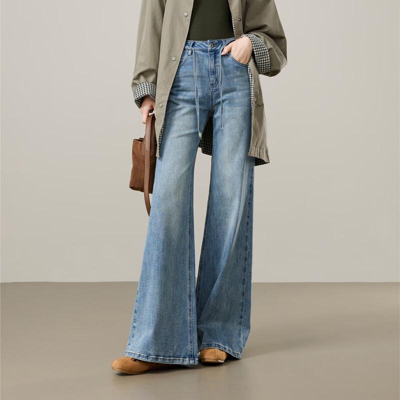 

Женские расклешенные джинсы Yiyang Осень 2025 29