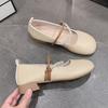 Soft Sole Round Head Flat Heel Mary Jane Single Shoes New Spring and Summer Elegant with Skirt Fashion