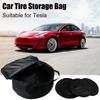 For Tesla Model3/Y New Hub Organizer Pack Wheel Cover Portable Storage Cap Carry Organizer Bag Hub Bag Auto Cap Hub Car U2Y9