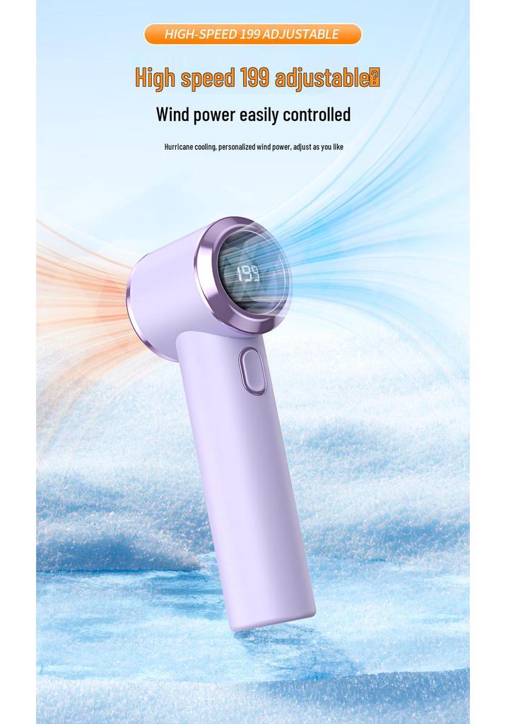 New T236 Handheld 199-speed High-speed USB Mini Digital Display Portable Turbo Fan