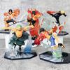 One Piece Action Figures Set Fire Fist Luffy Ace Sanji Battle Model Dolls PVC Zoro Sabo Ghost Three-Knife Collectible Toys