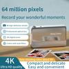 4K Sliding Digital Camera Portable CCD Style Card Camera Photo Video Recorder Student Pocket Digital Cam