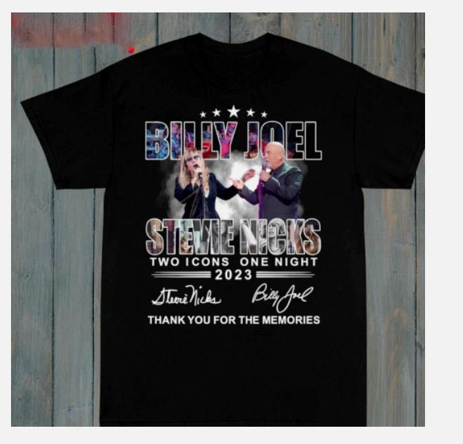 

Billy Joel Stevie Nicks Two Icons One Night 2023 Thank You T shirt L