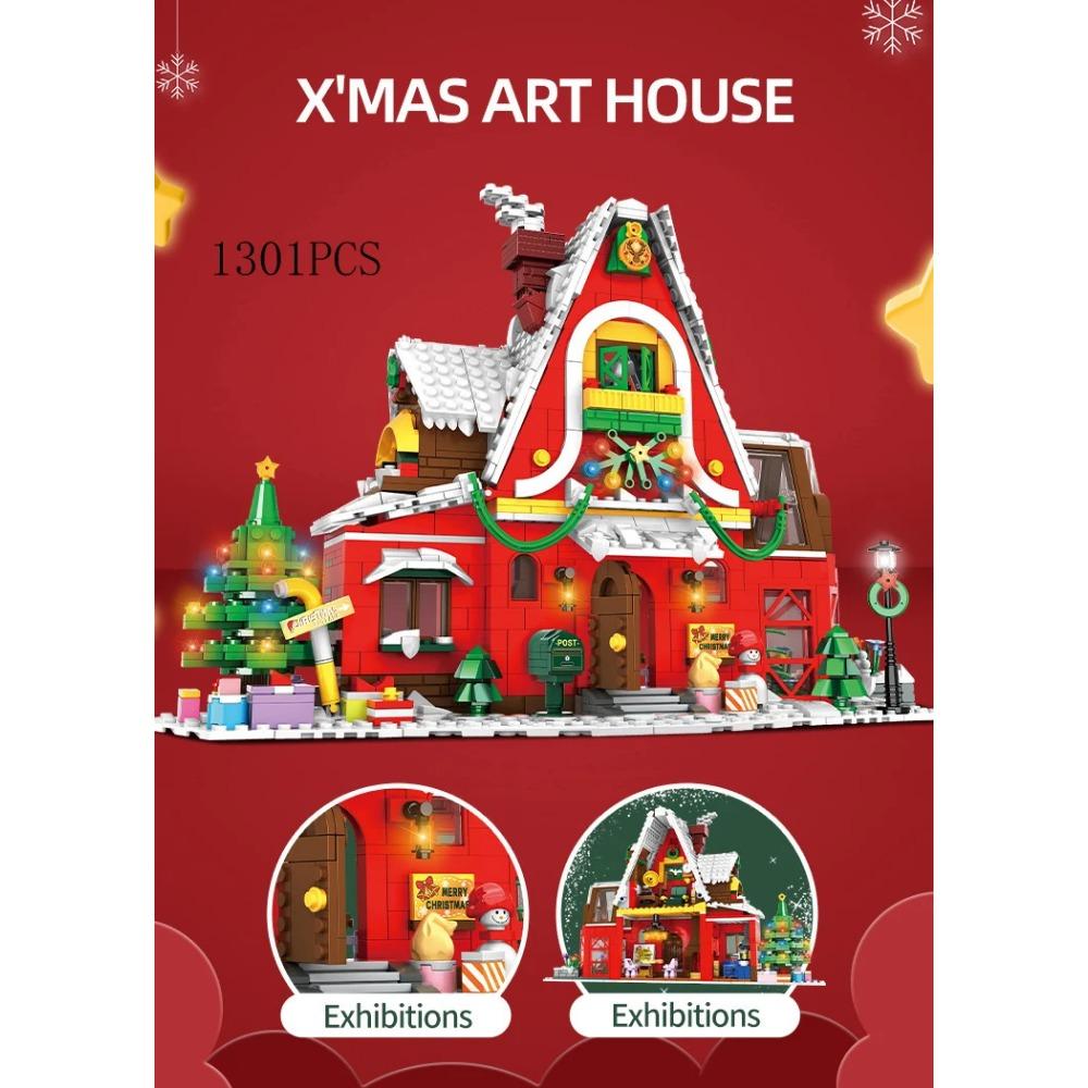 Mini Shop Market Street View Sets Model Building Blocks Hamburger Restaurant Retail Store Creative Architecture Friend Girl City