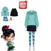The Internet Breaks Vanellope Von Schweetz Cosplay Costume Set Halloween