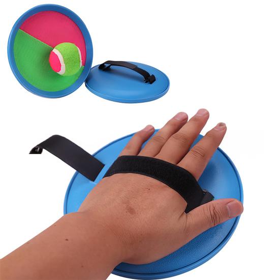 Kids Toss Catch Ball Game with 2 Paddles 1 Ball Indoor Backyard Boys Girls Parent-children Interactive Sticky Ball Throwing