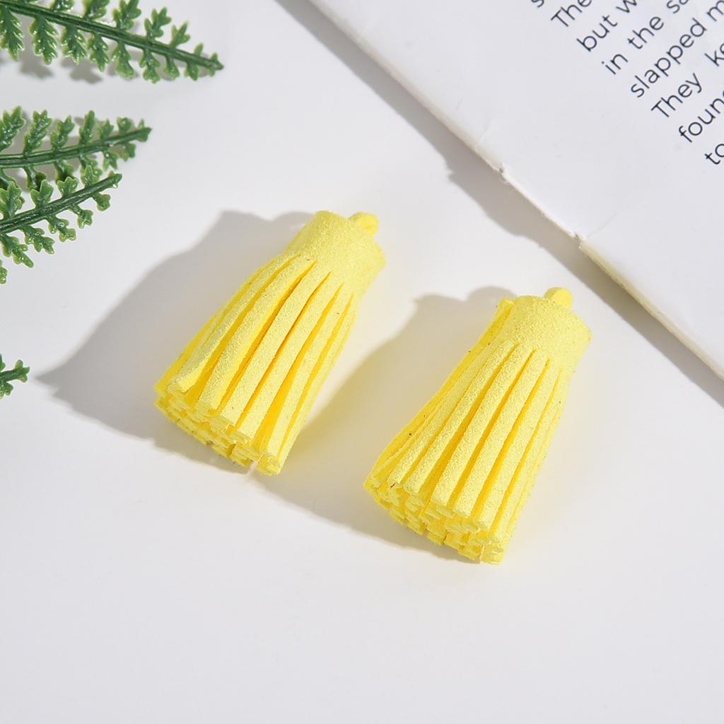 5-20Pcs 3cm Mini Leather Tassel Keychain Tassel Phone Tassels Pendant For DIY Craft Jewelry Making Bracelet Earrings Accessories