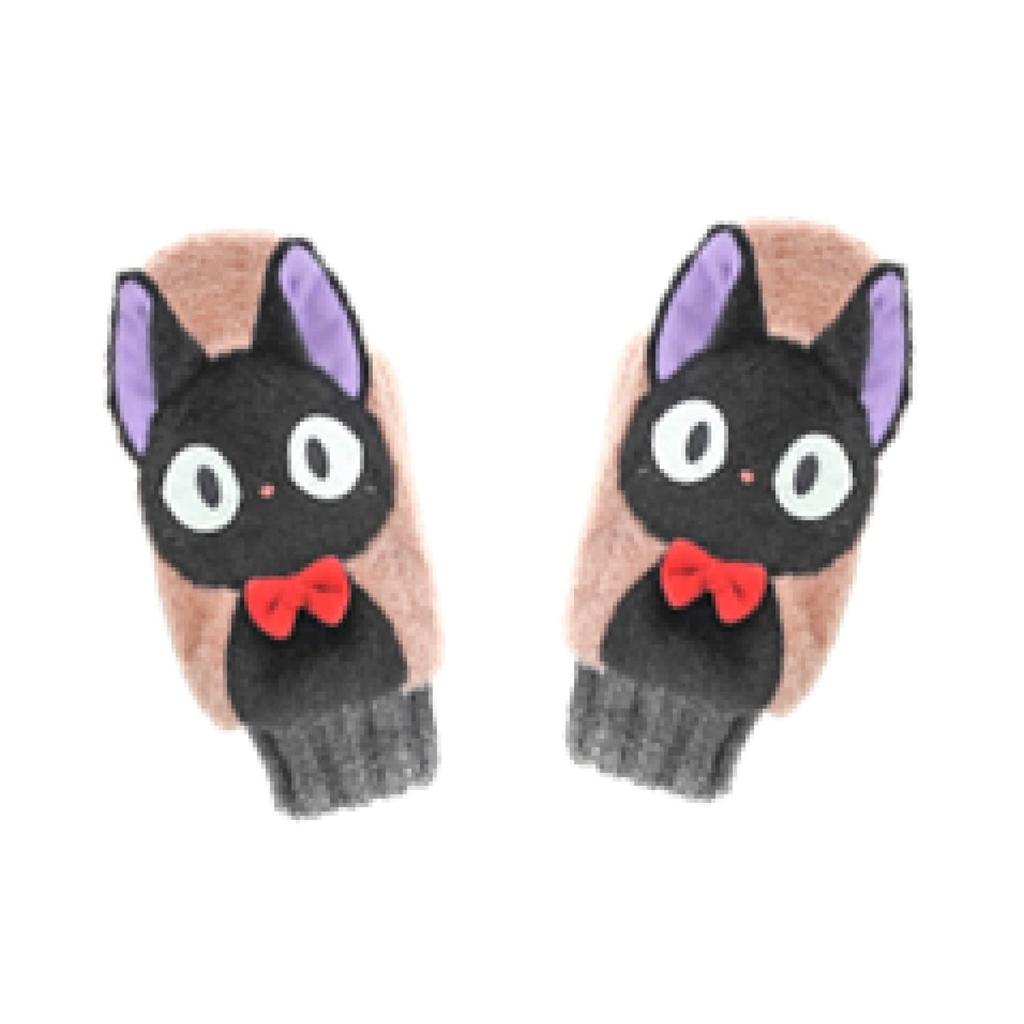 Sun Arrow Studio Ghibli Winter Gear Children's Gloves Jiji Pink K-8944