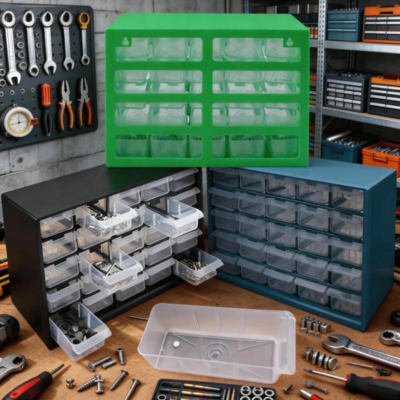 Mehrschubladen-Teilebox Wandmontierbare Kombinations-Werkzeugkiste Bausteine Schraubenaufbewahrungsbox Werkzeugorganizer