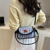 Lightweight Crossbody Bags Fashion Flap Bag Modern Plaid Bag  Travel