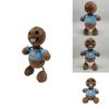 Kick The Buddy Plush Toy Crystal Soft Fur, Brown, 30cm Height, Pp Cotton Filling
